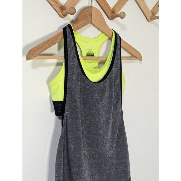 Nike Dri-Fit Racerback Tank Top with Built-in Bra - Size XS - Picture 2 of 6